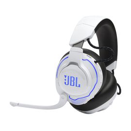 JBL Quantum 910P Console Wireless - White - Wireless over-ear console gaming headset with head tracking-enhanced, Active Noise Cancelling and Bluetooth - Hero